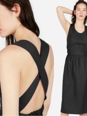 everlane backless dress | Dresses | Everlane Black Linen SIZE:XXS